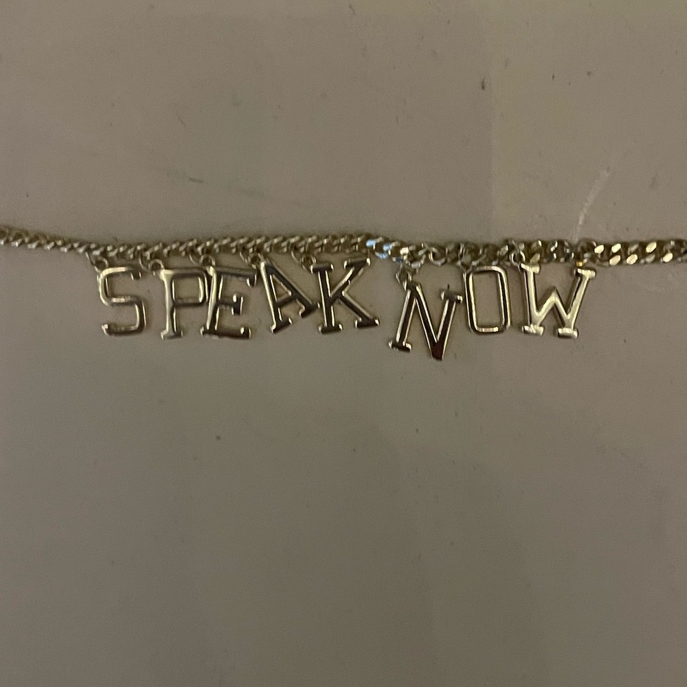 Speak now necklace